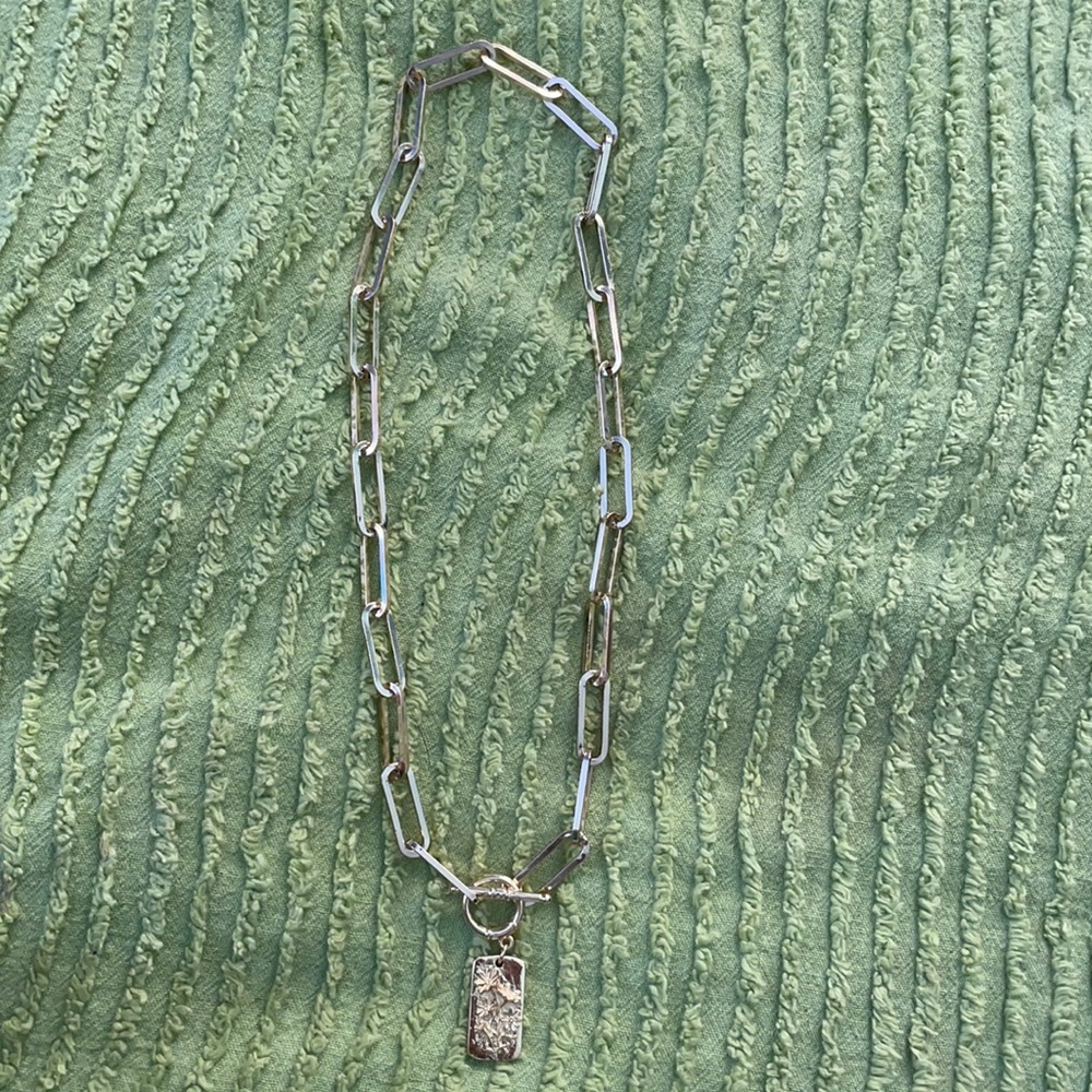 Gold plated necklace worn once